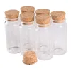 Storage Bottles 6 Pieces 60ml Size 37x80x27mm Small Glass Candy Jars With Cork Stopper Lids Wishing For Wedding Favors