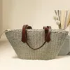 NEUER STRAW WOVEN SABE TAIL Spleißen Schulter der Frauen Beach Handtasche K2LE#