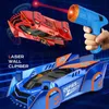 Electric/RC Car RC Car Stunt Infrared Laser Tracking Wall Ceiling Climbing Vehicle Toys For Children Remote Control Cars Follow Light Gifts boys T240422
