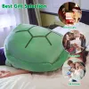 Dolls Wearable Turtle Shell Plush Pillow Stuffed Soft Tortoise Turtle Shell Animal Plush Dress Up Cushion Funny Costume Toy Home Decor