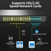 Commutateurs TPLINK 24 Port 2.5GBE Switch Ethernet Switch 2500 Mbps Réseau avec 10g SFP + Splitter de centre de réseautage de liaison montante TLSH1832