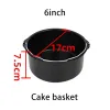 Friteuse 6/7/8 inch Airfryer Accessories Set Cake Basket Pizza Plate Cake Mold Baking Utensils Non Stick Baking Tools Bak Pan for Home