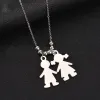 Halsband Soul Men New Popular Family Series Rostfritt stål Girls Boys Necklace Pendant Choker för barn Graverade namn Födelsedagsdatum