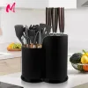 Storage de couteau de rangement Multifinection Ustensil Stand Knife Block Pp Flacware Denther Box de rangement Spoon Fork Kitchen Organizer Organizer Rack