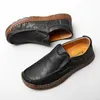 Casual Shoes Golden Sapling Business Loafers Fashion Men's Retro Leather Flats Male Party Moccasins Men Leisure Formal Footwear