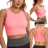 Bras de sutiã Bra construído feminino no Top Sports Tops fitness woman correndo garota um ombro de ombro ioga sexy fofa