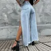 Frauen Jeans Sommer Patchwork Diamond Kette Quasten gewaschen High Street Fashion Frau Vintage Clothes Freund für Frauen