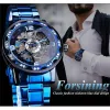 Kits Forsiner 614s Handwinder Mentes pour hommes Top Luxury Mécanical Watch For Men Glass en acier inoxydable en verre 2023 Clock Hot