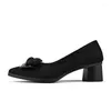 Dress Shoes Black Professional Bow Hollow Dikke Track