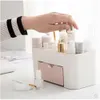 Tipo di trucco del cassetto del dormitorio in organizzare la scatola di stoccaggio del desktop per la cura della pelle cosmetica in plastica Sheg SK