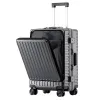 Carry-Ons-Reisen-Koffer ein Stück Dropshipping Front Befestigung Trolley Hülle Kennwort Multifunktionales Boarding-Beutel Aluminiumrahmen Gepäck