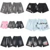 Hellstars Shorts Hosen Trailsuit Jogginghose Herren Designer Shorts Kleidung Frauen gewaschene Stoff Street Graffiti Vintage Lose sitzende Herren Kurzes Sets Designer