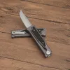 Kampanj A0416 High End EDC Pocket Knife D2 Stone Wash Tanto Point Blade CNC Aviation Aluminium Handla nya designknivar utomhus camping vandring överlevnadsverktyg