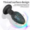 Thread Surface Design Silicone Anal Plug Butt Massager Prostate Vibrator Sex Toy For Men Women Remote APP Control Anal Plug To