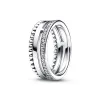 Anneaux 2022 Haute qualité originale 925 Sterling Silver Pan Regal Swirl Tiara Signature Ring Fit Women Jewelrys