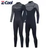 Tillbehör 3mm Neopren Wetsuit män Kvinnor Surf Scuba Diving Suit Equipment Underwater Fishing Spearfishing Kitesurf Badkläder Våt kostym