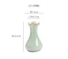 Vases Ru Ware Ge Kiln Official Jun ding Small Vase Decoration décoration Céramique Flower Arrangement Floor