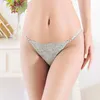 Women's Panties Thin Strap Women Sheer Mesh Floral Embroidered Thong High Waist Lace Ultra Underwear Ropa Intima De Mujer Lenceria