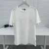 Designer de camisetas de arco triunfal Celiene de alta qualidade de luxo de luxo Versão de camiseta de aço letra tridimensional Camiseta de mangas curtas é homem casual para homens