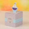 Geschenkwikkeling "Baby aan boord!"-Up Sailboat Favor Box Baby Shower Candy Boxes Verpakking Chocolade bruiloft Gunsten