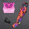 Tracksuits voor dames dames sport yoga set sportkleding running outdoor training fitness top bh bra outdoor leggings gym jedel gratis sokken yq240422