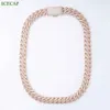 ICECAP Fashion Jewelry S925 Sterling Silver Luxury 20mm Cuban Chain Custom Cuban Link Chain Hip Hop Halsband för män