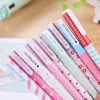 Pens 80 Pcs Colored 0.38mm Ink Flamingo Unicorn Gel Pen Animal Starry Sky Kawaii Neutral Ink Pen Office School Stationery Supplies