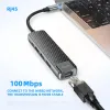 HUBS HOCO USB C HUB Tipo C a HDMicompatibile USB 3.0 OTG Adattatore 4K 30Hz RJ45 PD60W USB C dock per MacBook Air Pro 2020 Tansfer dati