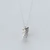 Necklaces MloveAcc Authentic 100% 925 Sterling Silver Animal Cute Owl Necklace Women Pendant Necklace Sterling Silver Jewelry