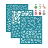 Keramiek 12x16cm zijdescherm stencils voor polymeerklei herbruikbare zijdescherm printkit mesh stencils overdracht diy ambachten afdrukken sieraad