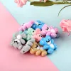 Bracciali 5/20/50pcs perle di silicone animale Unicorns koala gattino BPA BASCHE GIUCHI GIFTRO GIOCHI