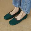 Casual Shoes 2024 Basic Women Flats Spring Real Leather Woman Sheepsuede Work Versatile Loafer Female Chic