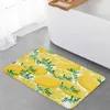 Carpets Yellow Fruit Leaves Geometric Kitchen Floor Mat Living Room Decor Carpet Home Hallway Entrance Doormat Anti Slip Rug