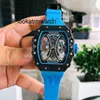 Luxury Watch Mechanical Leisure Mens Watch Business Wristwatch RM53-01 Fullt Designer Automatisk kolfiberfodral Tapel