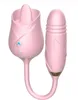 Toy sexuel rose pour les femmes - Rythme avec vibratrice de léchage de la langue pour femmes G Spot Stimulation du mamelon, vibratrice vibrante rechargeable vibrateur clitoridal