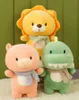 Nuovo simpatico Dinosaur Doll Lion Lion Plush Plush Morb e carino Regalo per il compleanno della bambola per bambini piccole dimensioni