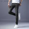 Designer de jeans masculin en direct de streaming marque printemps / jeans d'été slim fit petit pantalon de jambe à la mode