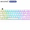 Teclados teclados com teclados mecânicos sem fio Bluetooth GK68S 65% 68 Chaves Optical Hot Swappable Gaming KeyBoards for Gamer Desktop SK68S