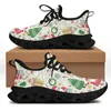 Casual Shoes CYWGIFT Chrismas Snowman Design Women Flats Thick Bottom Sneakers Mesh Ladies Light Spring Summer Sport