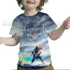 T-shirty Horizon Zakazana West T Shirt for Children Boys Haruku 3d T Shirt Summer Kids Tshirt Tshirt Cartoon Baby Tshirts