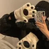 Fest favorit söt tecknad björn tasshandskar vinter sammet fluffy björn klo halloween cosplay kostym handskar kvinnor barn mittens lt940