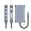 HUBS MZX Docking Station USB Multi Hub 1000 Mbps RJ45 Ethernet 4K HDML HDTV VGA 3 0 Typ C 3.0 Adapter Adapter Adapter USBC