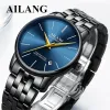 Kits Ailang Brand Ultraathin Dial Fashion Simple Watches Luxury heren Mechanische sportpolhorloge Leer Male klok Montre Homme