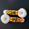 Beautiful 3D Glass Pipes Bee Comb Smoking Dogo Spoon Pipe For Smoking HandPipes Bongs Tobacco ZZ