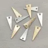 Halsketten Neuankömmling!17x7mm 100pcs Messing -Anhänger Dreieck Charme für handgefertigte Halskette/Ohrring -DIY -Teile, Schmuckfundkomponenten