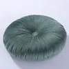 枕パンプキンボタンソフトベルベットバックS両面刺繍プラッシュスロー円形ソファ椅子椅子シート