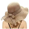 Breda randen hattar sommar för män kvinnor klänning hatt blad blomma brud dusch sol strand visir naturligt naturligt