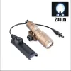 SCOPES WADSN M300 M300A WADSN Taktiskt vapenljus med dubbla funktionstryck Switch Hunting Weapons LED -ficklampa Fit 20mm Rail