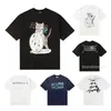 T-shirts de t-shirt MM6 T-shirts Margiela Figure broderie Men T-shirt Spring Summer Shirts Womens thes Short Manneves