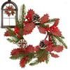 Decorative Flowers Christmas Door Wreath Artificial Pine Cones Decorations Tree Ornaments Year For Window